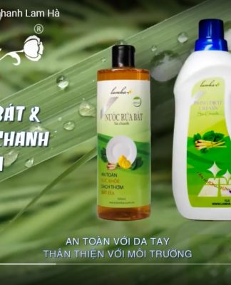 Rửa bát sả chanh và lau sàn sả chanh Lam Hà
