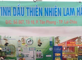 Tinh dầu Lam hà – Aroma tổ chức hội chợ tại Lai Châu
